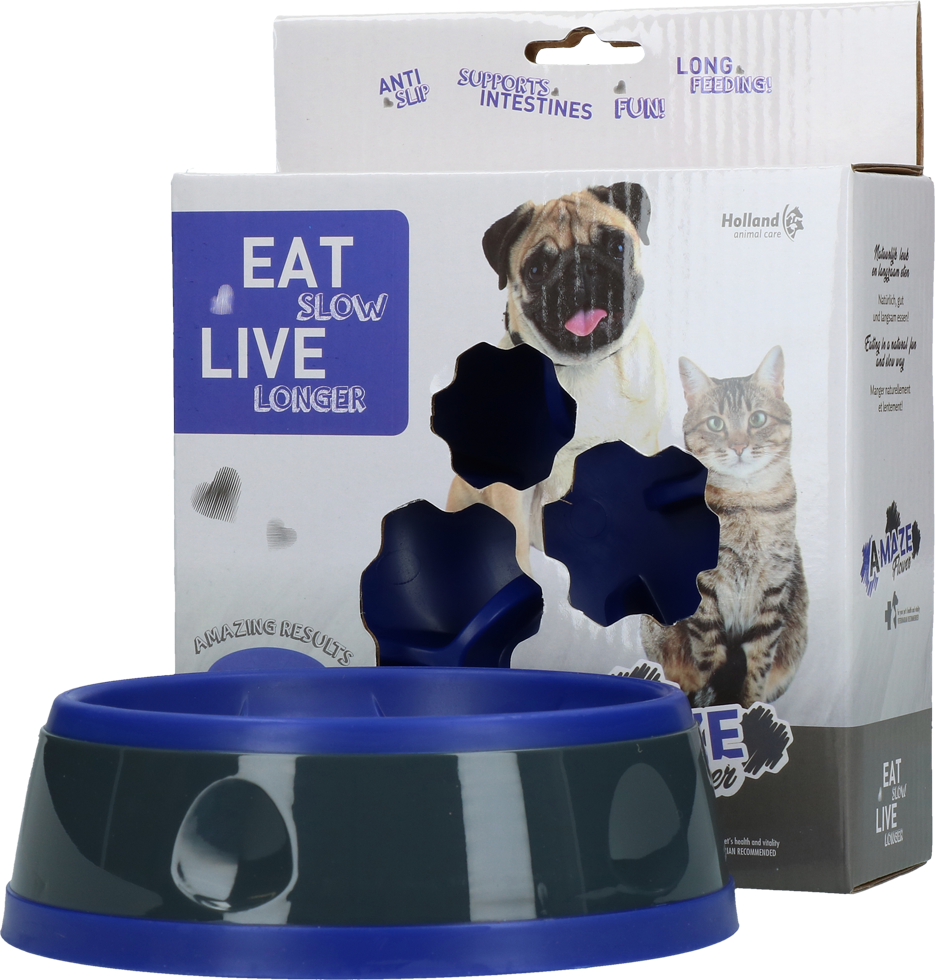 Eat Slow Live Longer Amaze Flower Blue S - Afbeelding 2