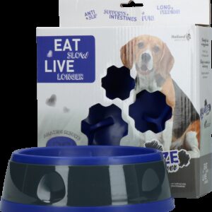 Eat Slow Live Longer Amaze Flower Blue M