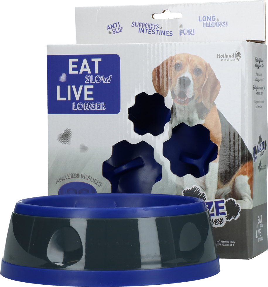 Eat Slow Live Longer Amaze Flower Blue M