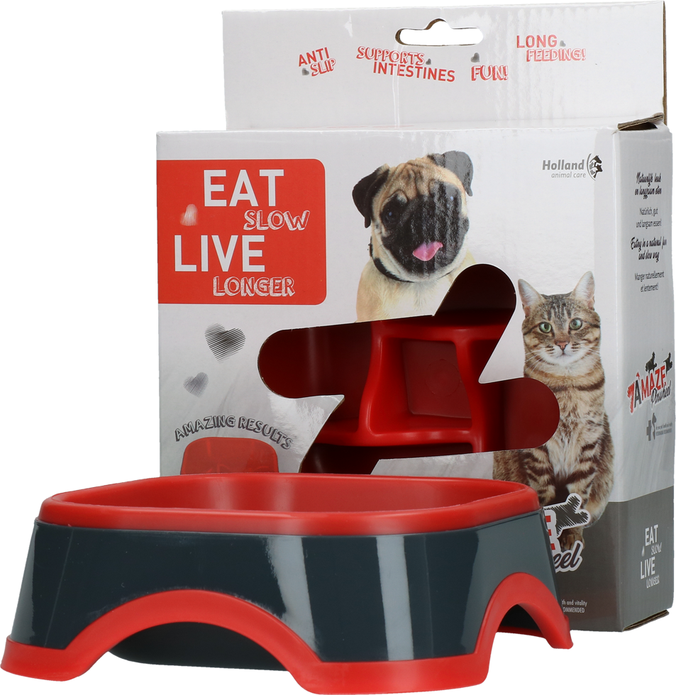 Eat Slow Live Longer Amaze Pinwheel Red S - Afbeelding 2