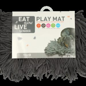 Eat Slow Live Longer Play Mat Grey