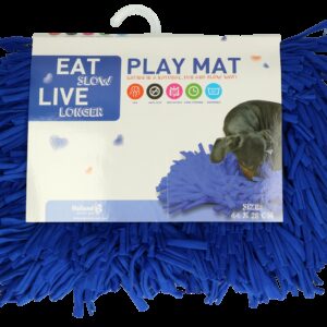 Eat Slow Live Longer Play Mat Blue