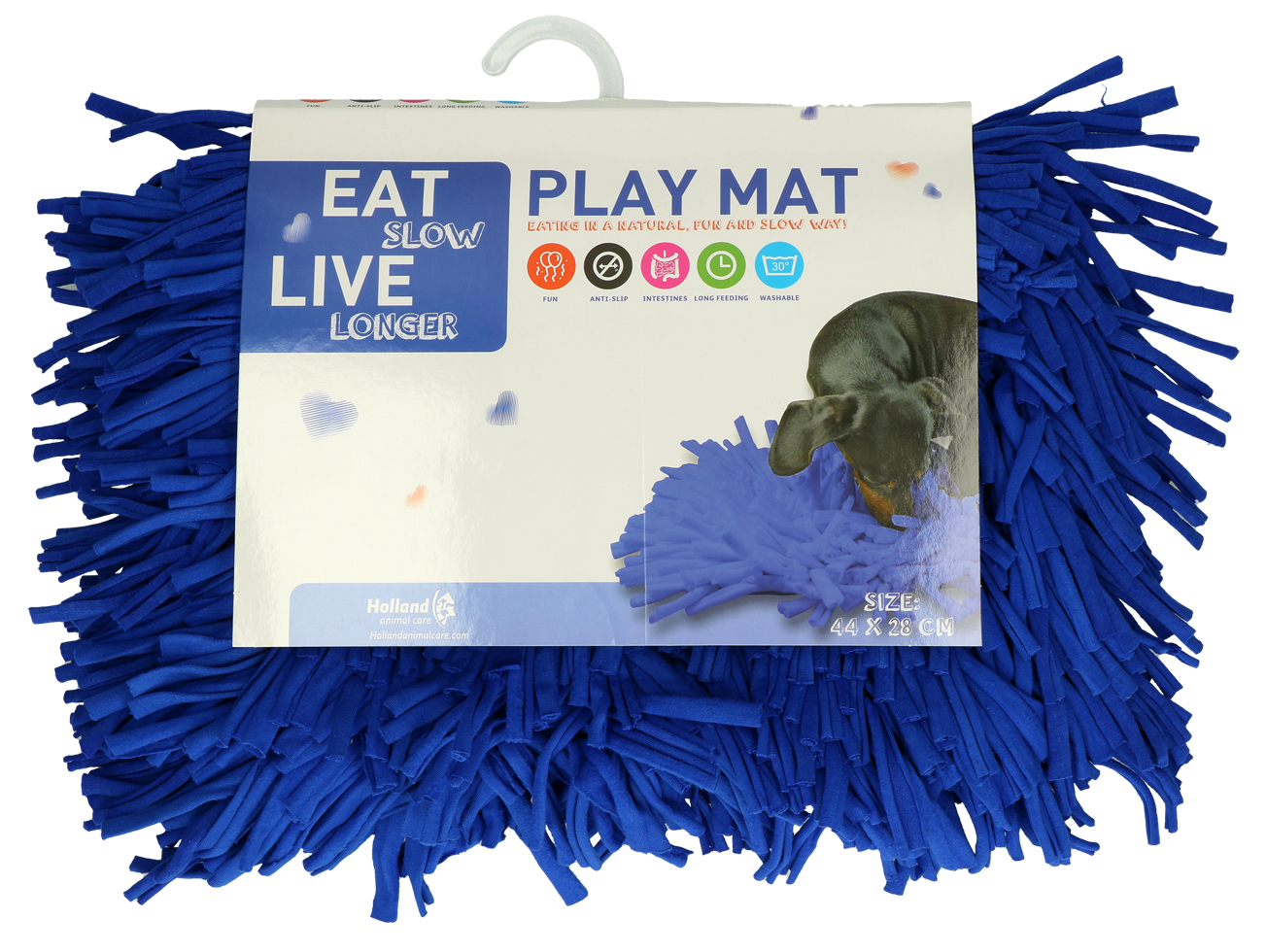 Eat Slow Live Longer Play Mat Blue