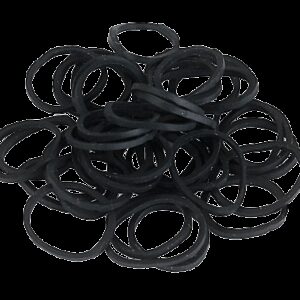 Elastiekjes rubber zwart