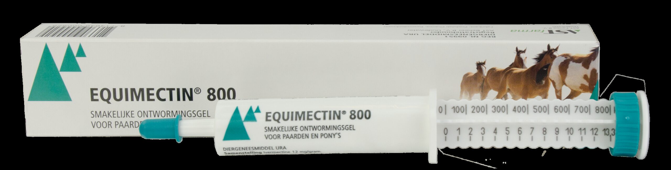 Equimectin 800 (12 mg/g Ivermectine) REG NL URA