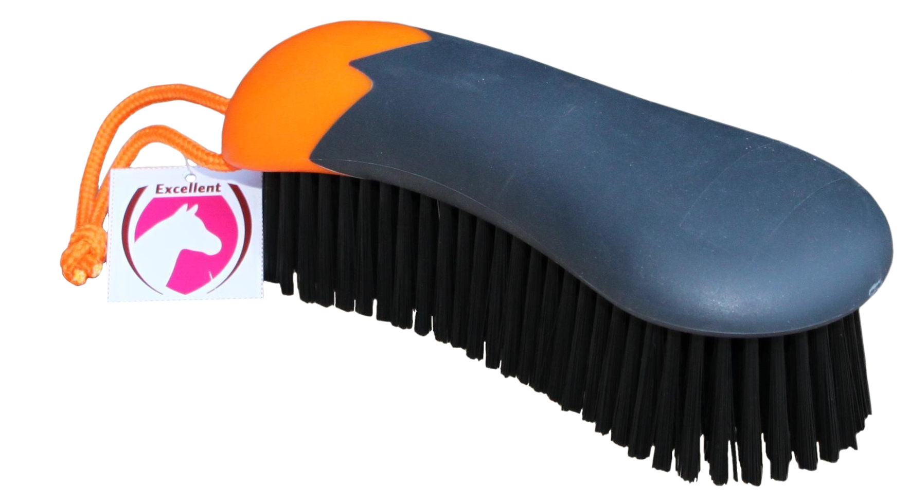 Fun huidreinigingsborstel oranje/zwart