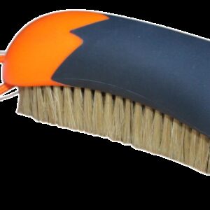 Fun huidglansborstel oranje/zwart