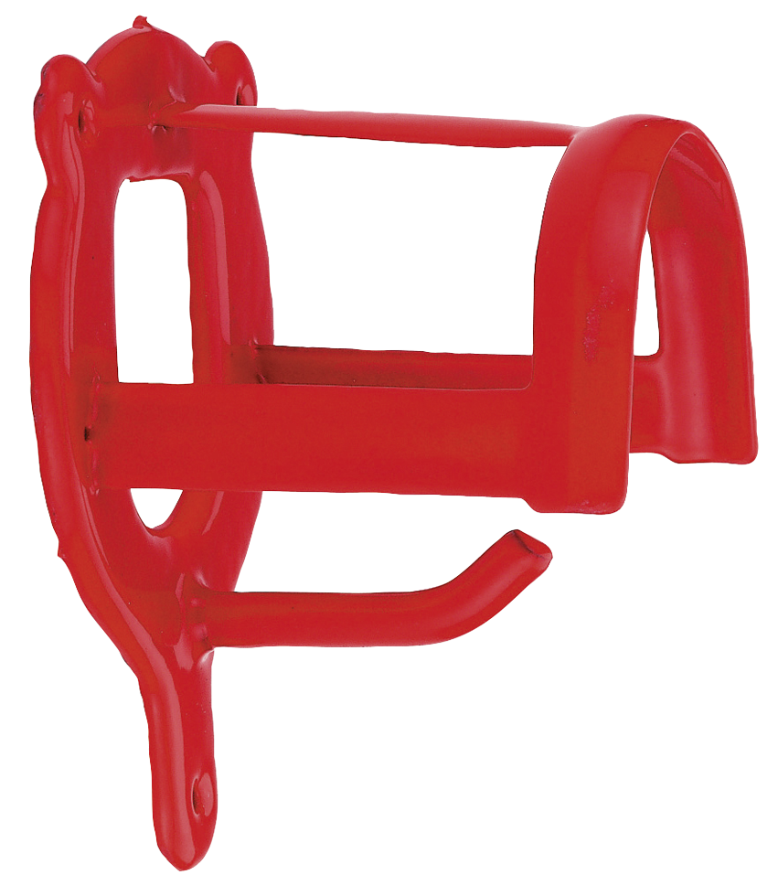 Halsterhouder metaal rood