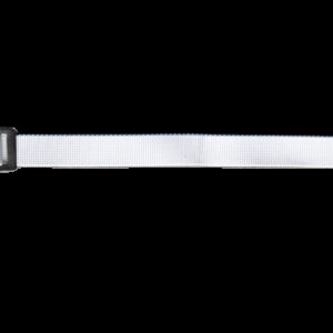 Halster Kalf wit nylon met 2 gespen