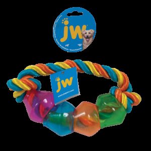JW Treat Pod Rope Ring Large 22cm Multi Color