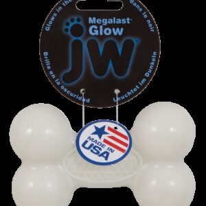 JW Megalast Glow Bone Medium