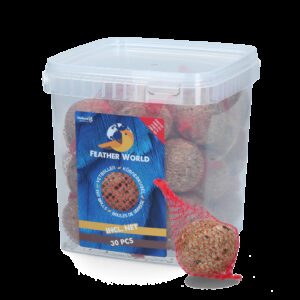 Feather World insecten mezenbol incl. net (rood)