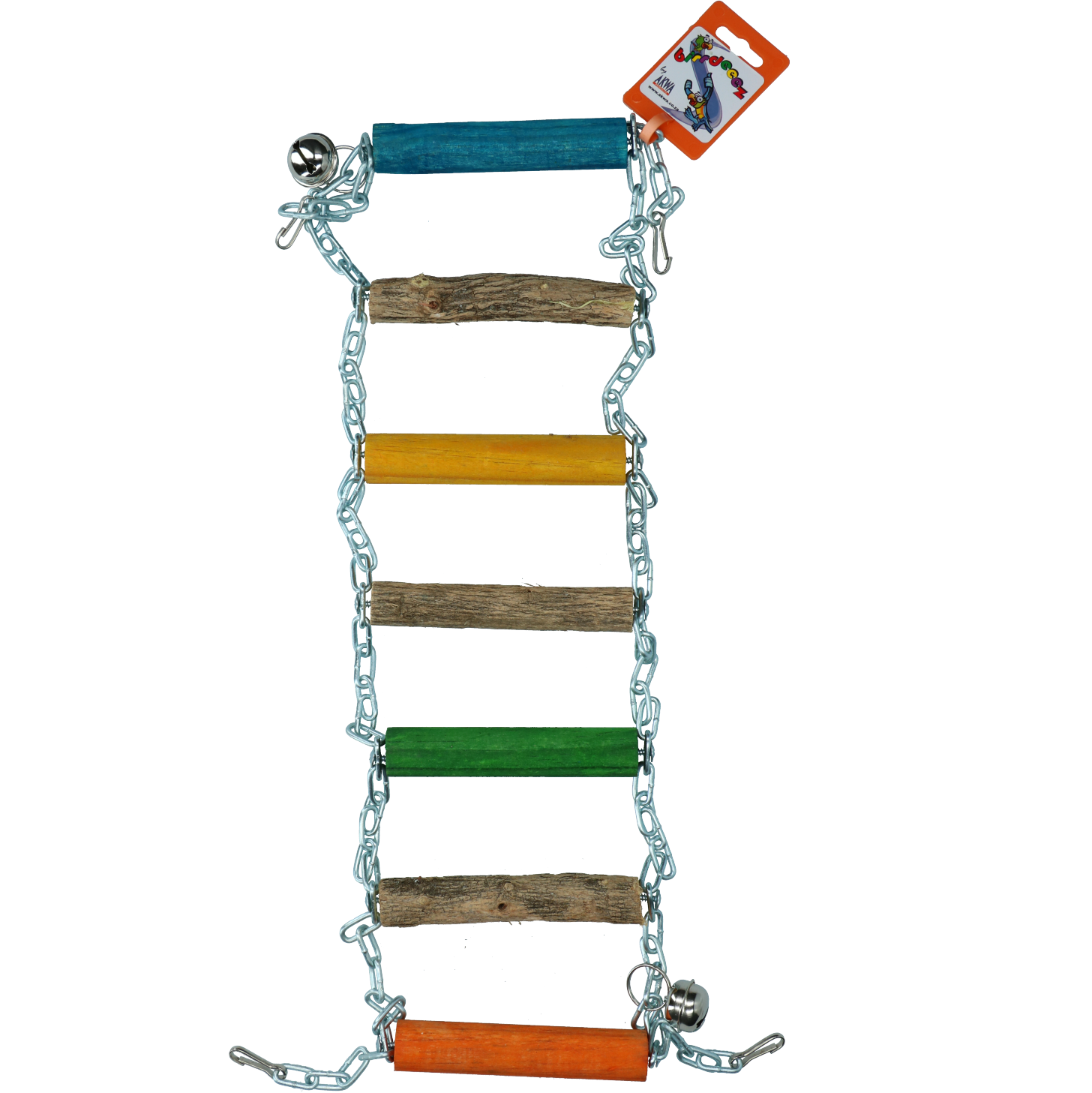 Birrdeeez Parrot Bridge Ladder Wood & Chain