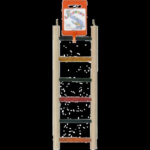 Birrdeeez Budgie Ladder 6 step All Wood