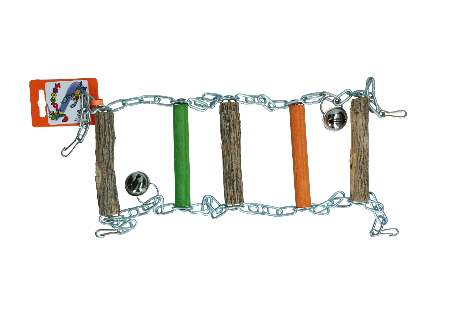 Birrdeeez Cockatiel Bridge Ladder Wood & Chain