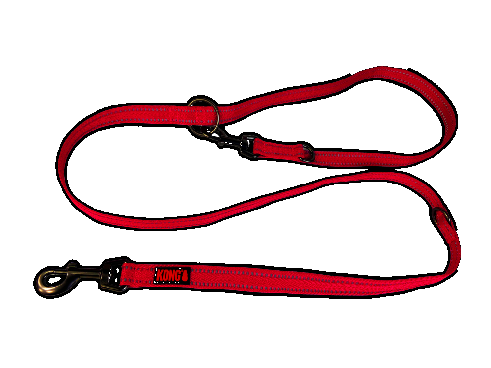 KONG Adjustable leash L Red