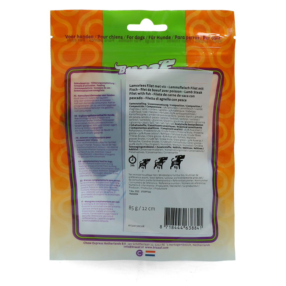 Braaaf Beef Steak Filet with fish 12 cm - Afbeelding 3