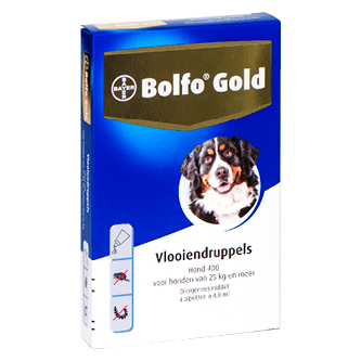 Bolfo Gold 400 hond (>25 kg) - 4 pip