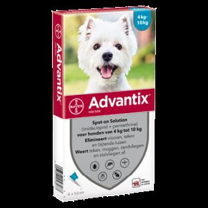 Advantix 100 hond (4 - 10 kg) - 6 pip