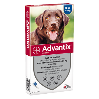 Advantix 400 hond (25 - 40 kg) - 6 pip