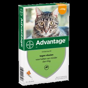 Advantage 40 kat (<4 kg) - 4 pip