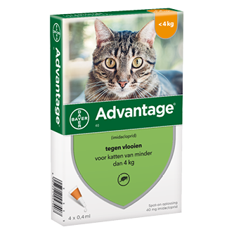 Advantage 40 kat (<4 kg) - 4 pip