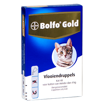 Bolfo Gold 40 kat (<4 kg) - 2 pip - Afbeelding 2