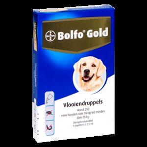 Bolfo Gold 250 hond (10 - 25 kg) - 4 pip