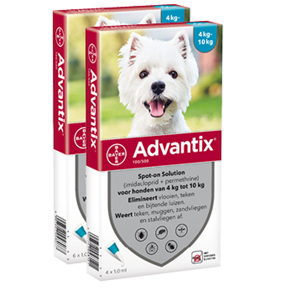 Advantix 100 hond (4 - 10 kg) - 4 pip