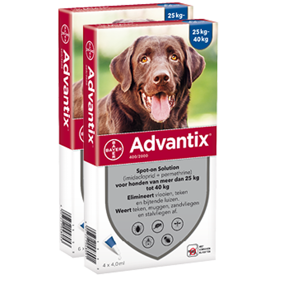 Advantix 400 hond (25 - 40 kg) - 4 pip