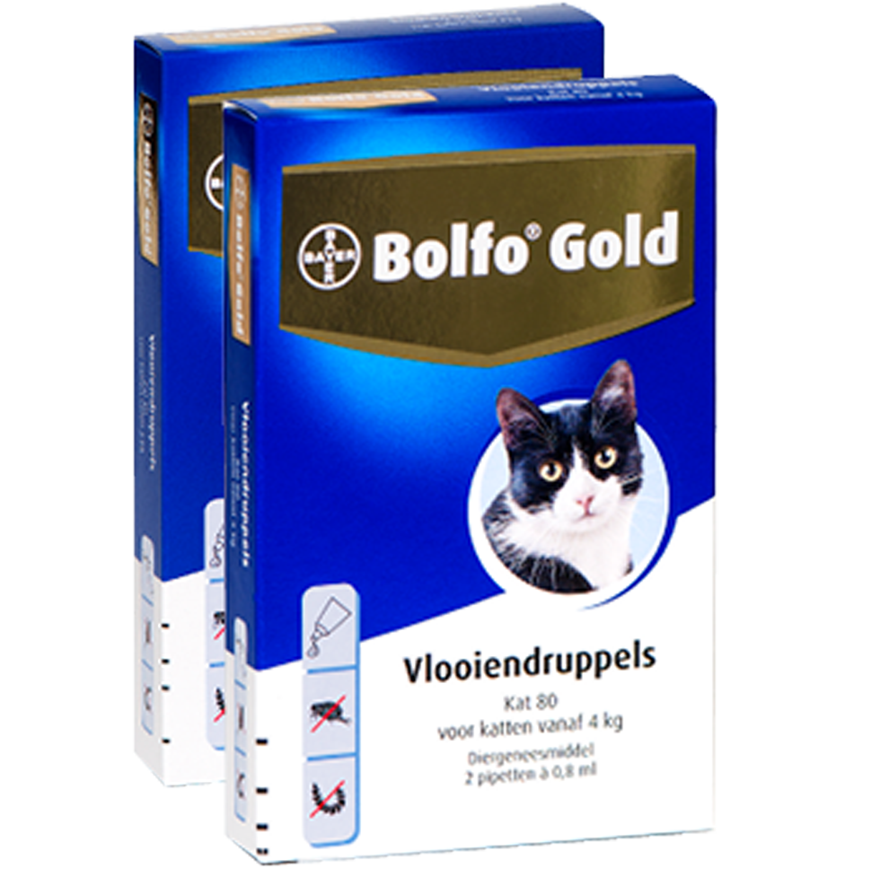 Bolfo Gold 80 kat (>4 kg) - 2 pip