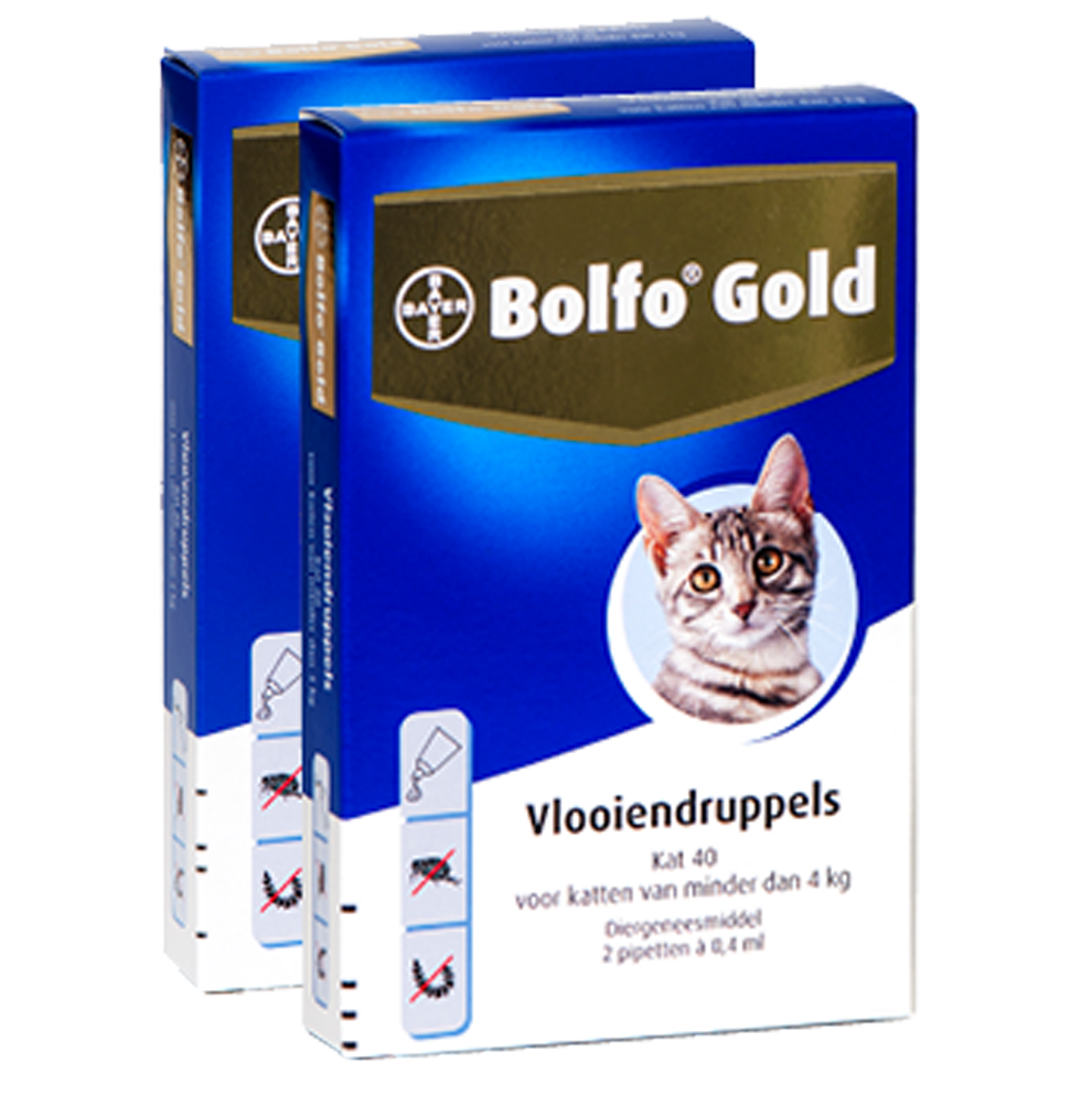 Bolfo Gold 40 kat (<4 kg) - 2 pip