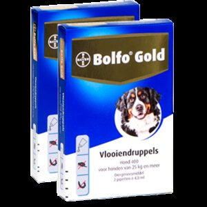 Bolfo Gold 400 hond (>25 kg) - 2 pip