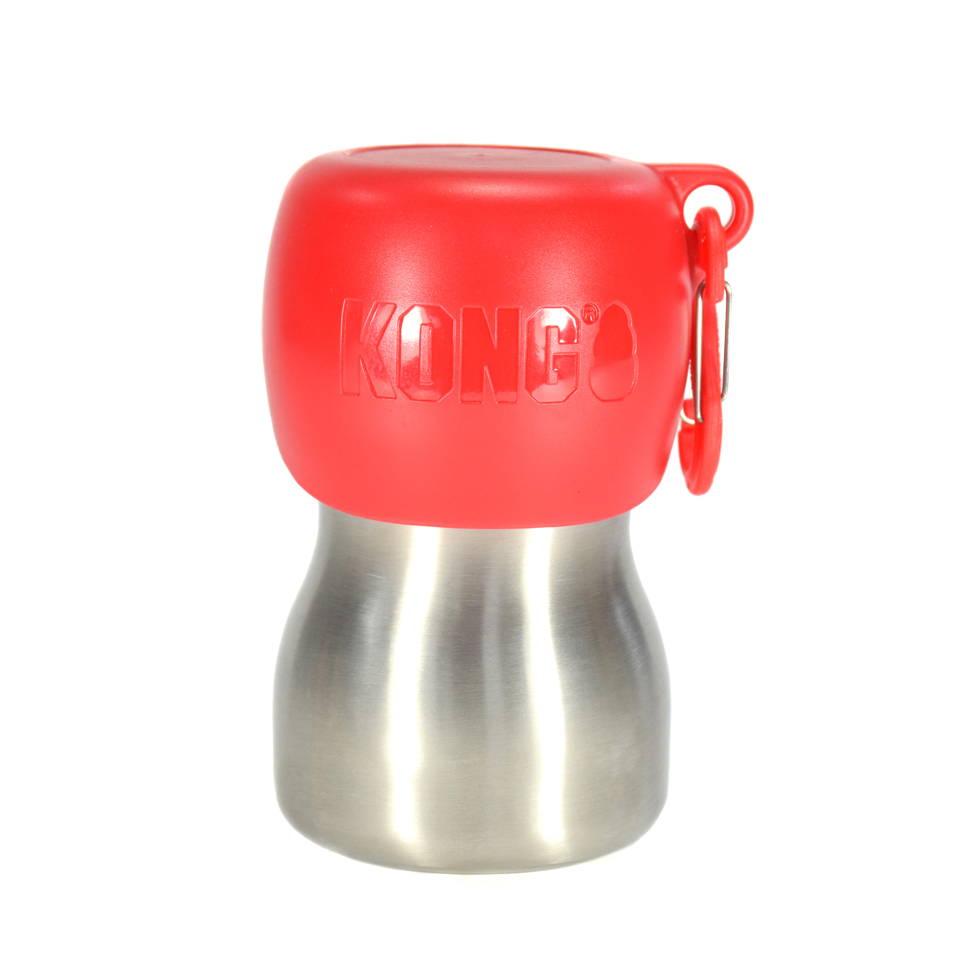 KONG H2O 255 ml rvs waterfles rood