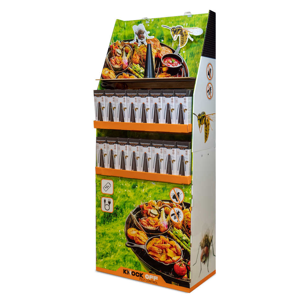 Knock Off Vliegenverjager Display gevuld