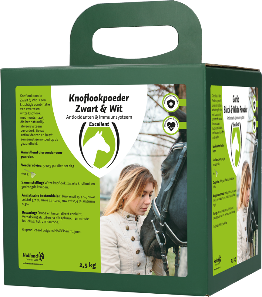 Knoflook poeder Zwart en Wit