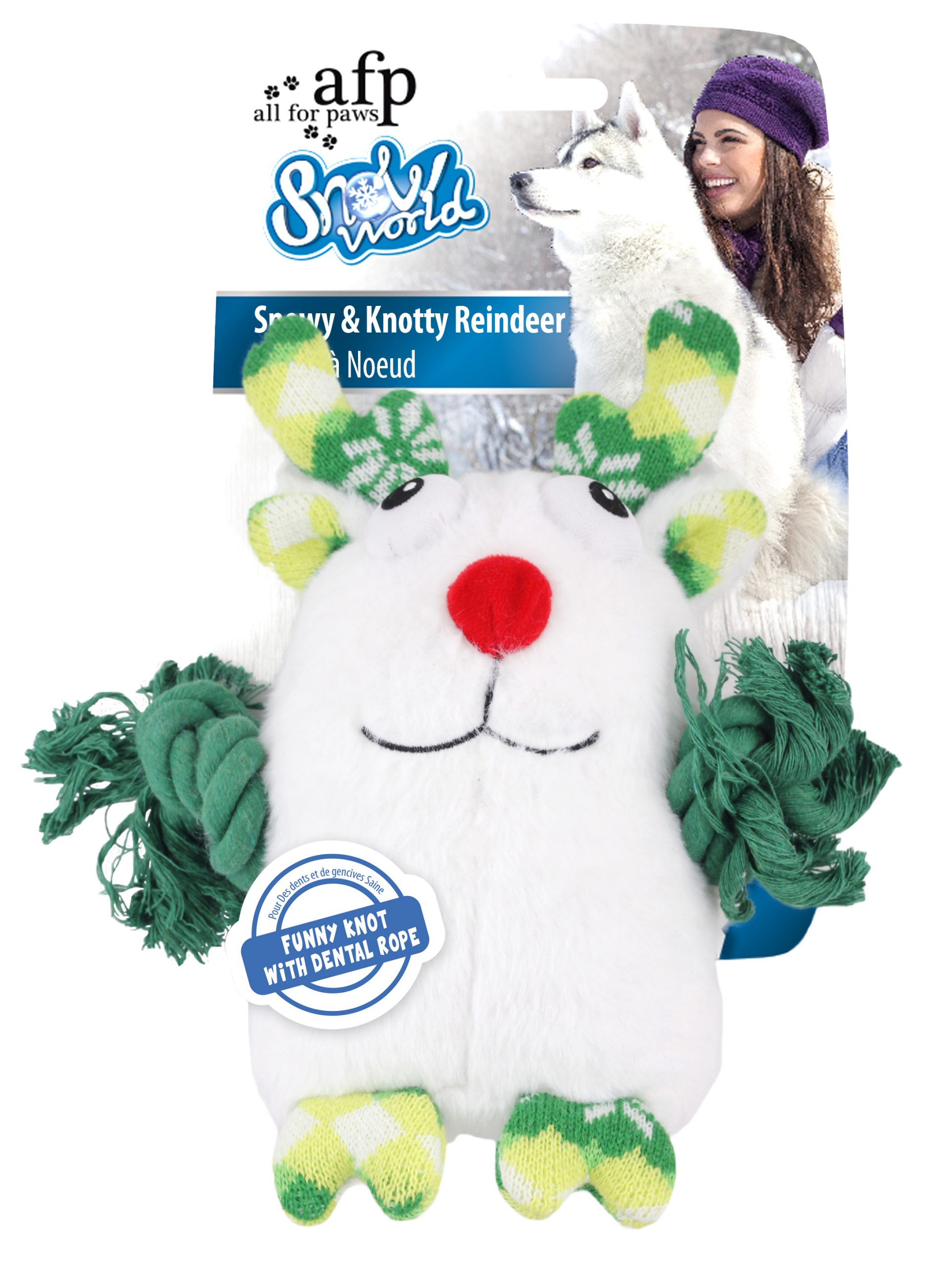 AFP Snowy & Knotty Reindeer (23x23x9cm)