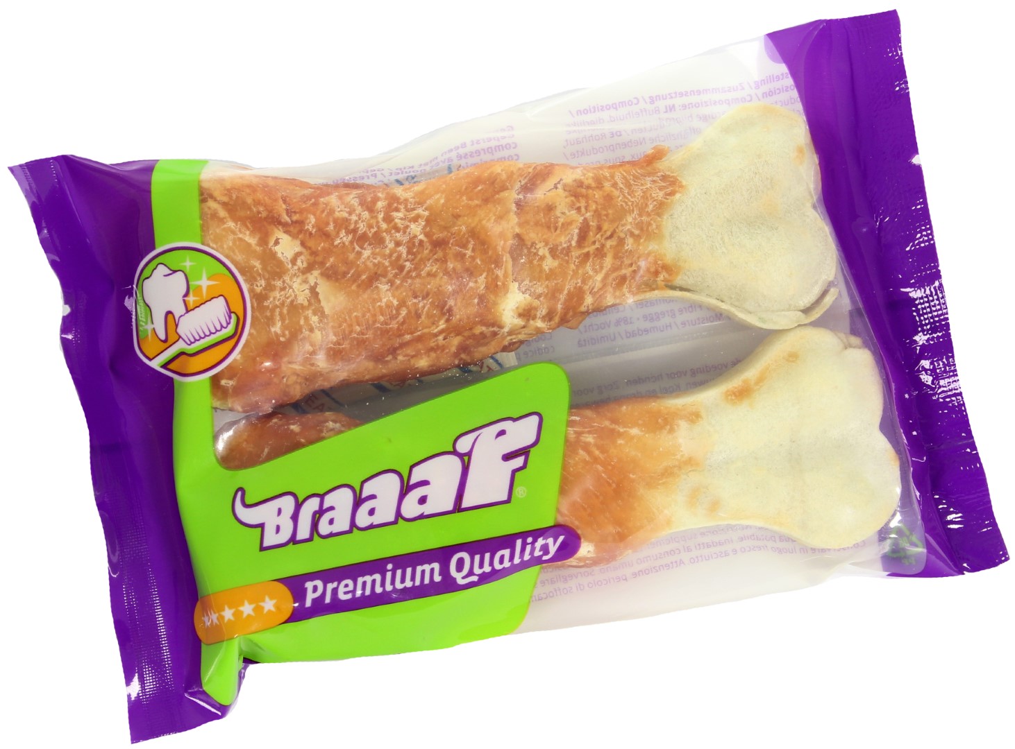 Braaaf Pressed Chicken Bones 12.5 cm (2 pcs) - Afbeelding 2