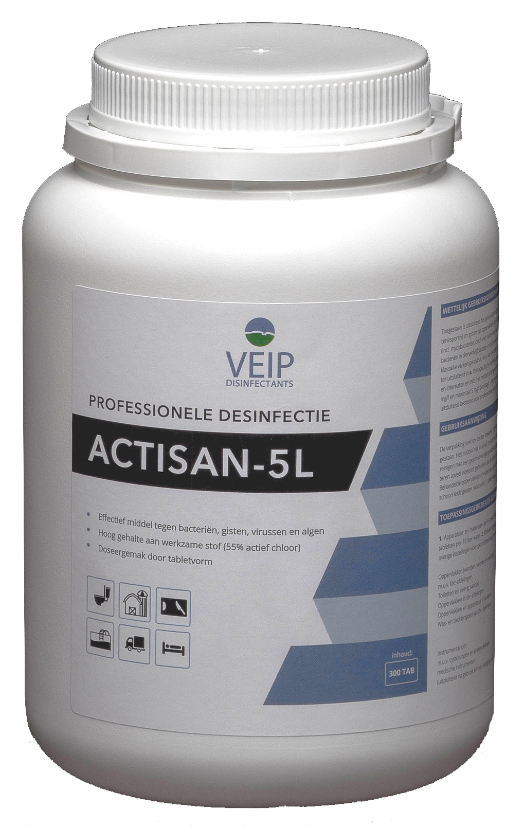 Chloortabletten Actisan 5L (300 st) - Afbeelding 2