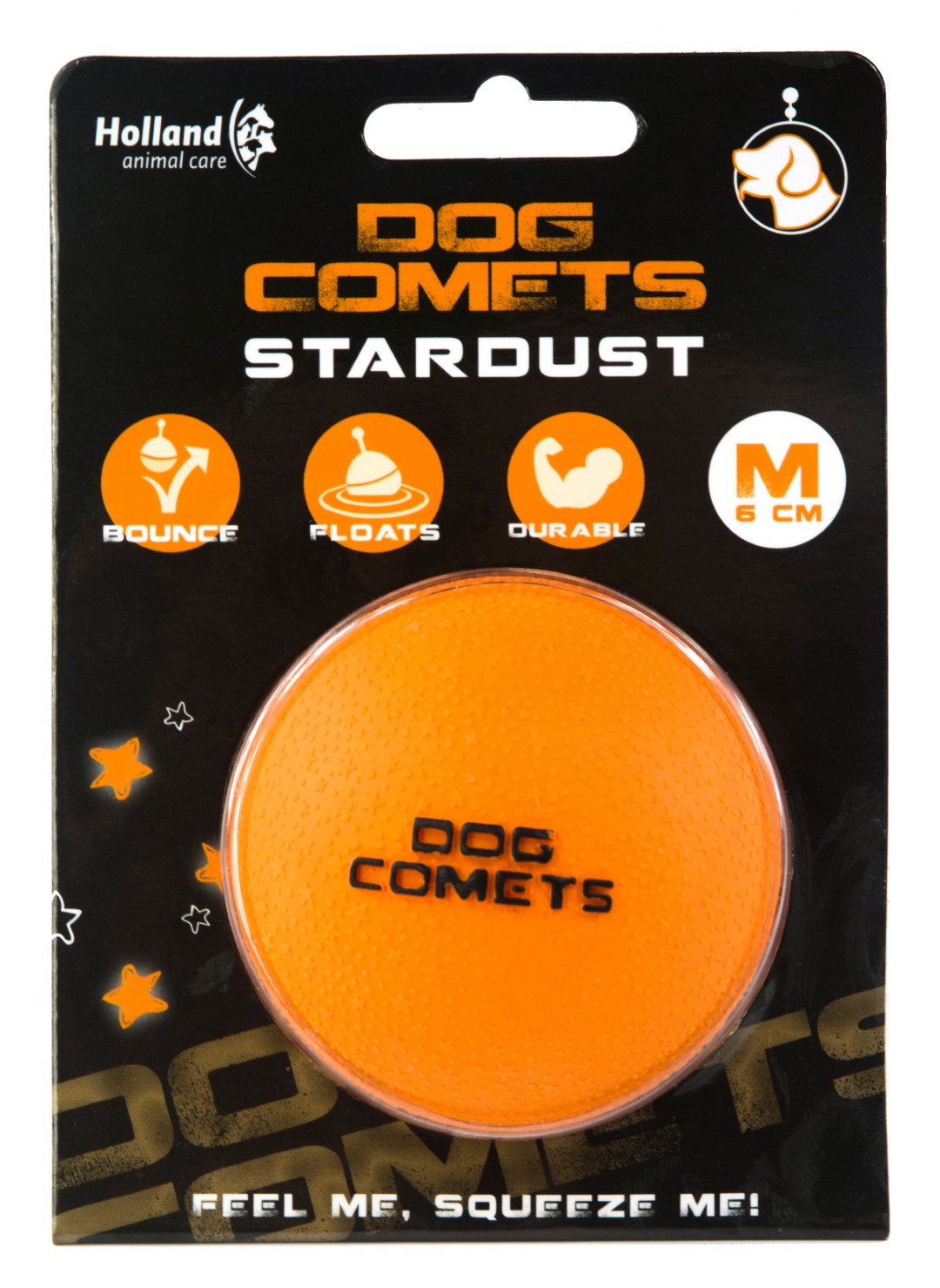 Dog Comets Ball Stardust Oranje M - Afbeelding 2