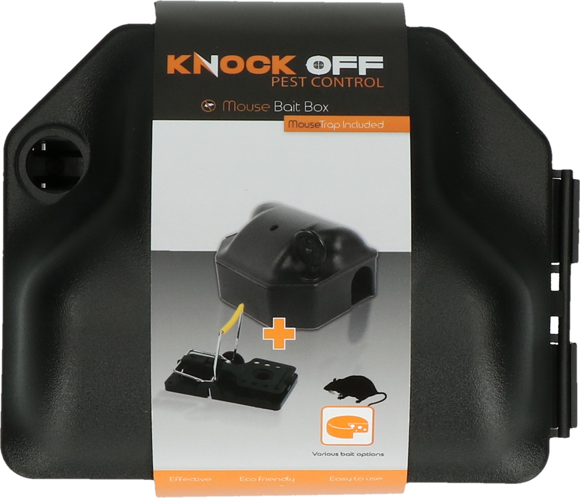 Knock Off Voerdoos Muis incl. muizenklem + sleutel