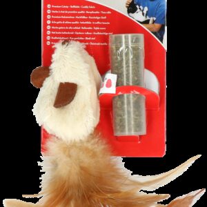 KONG Cat Refillable Catnip Feather Mouse