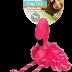 Flamingo met poten van touw S