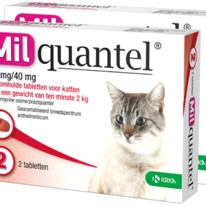 Milquantel 4 mg/10 mg Kitten/Kat Klein 4 tabl. 0,5-2kg