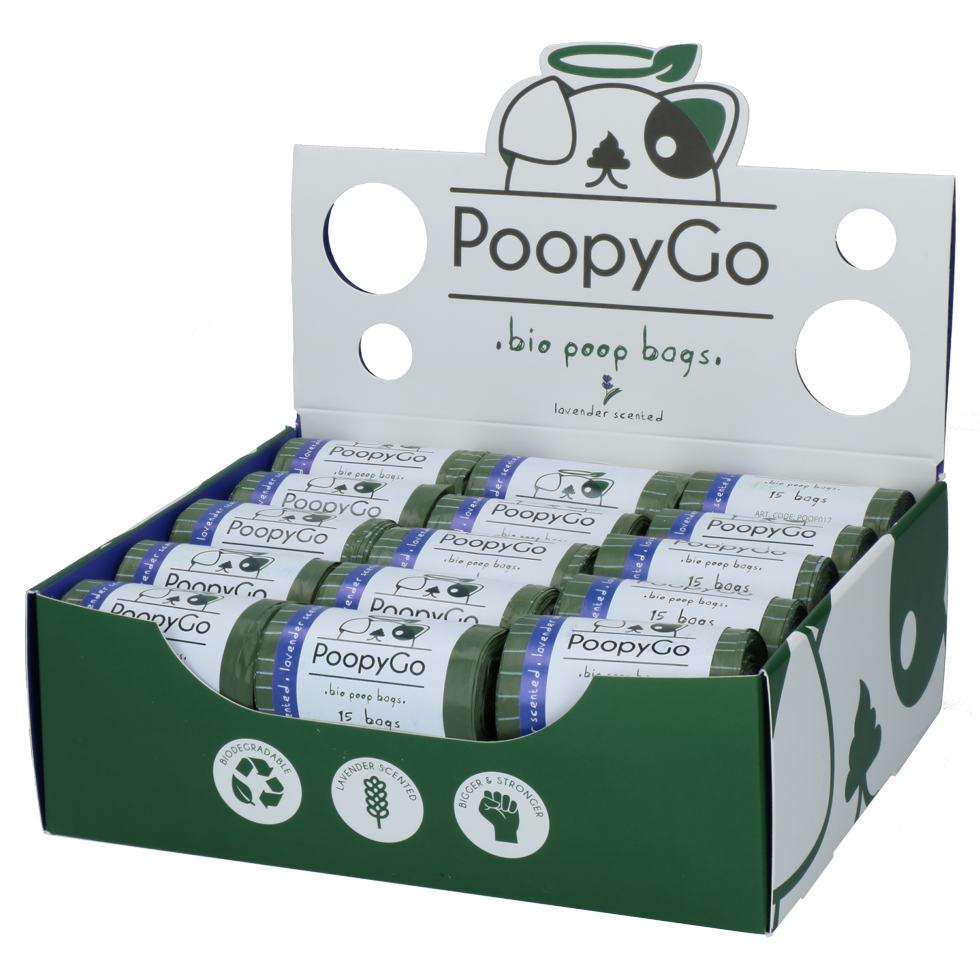 PoopyGo Eco friendly single roll lavendelgeur - Afbeelding 2