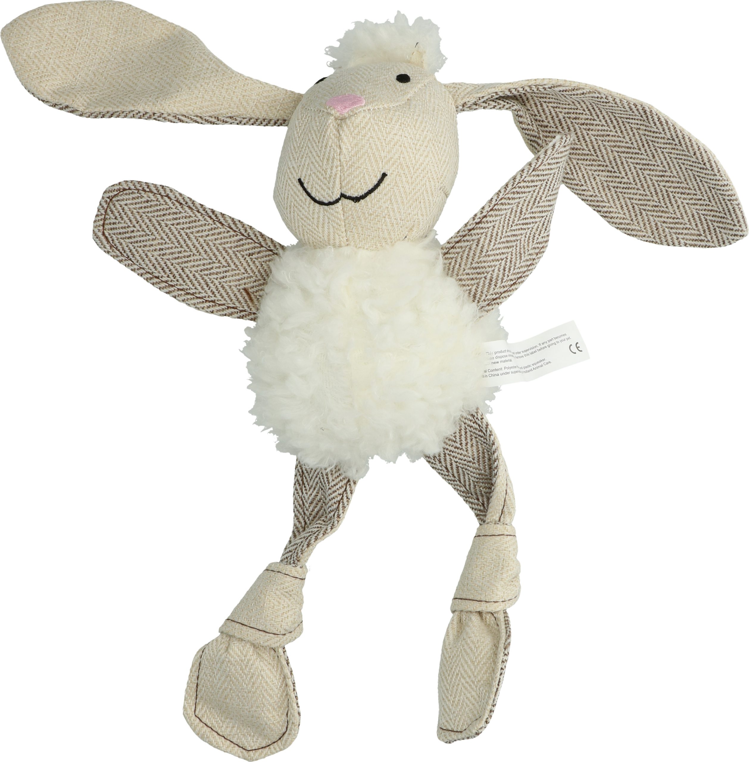 Wooly Luxury Flatfeet Konijn Wit - Afbeelding 2