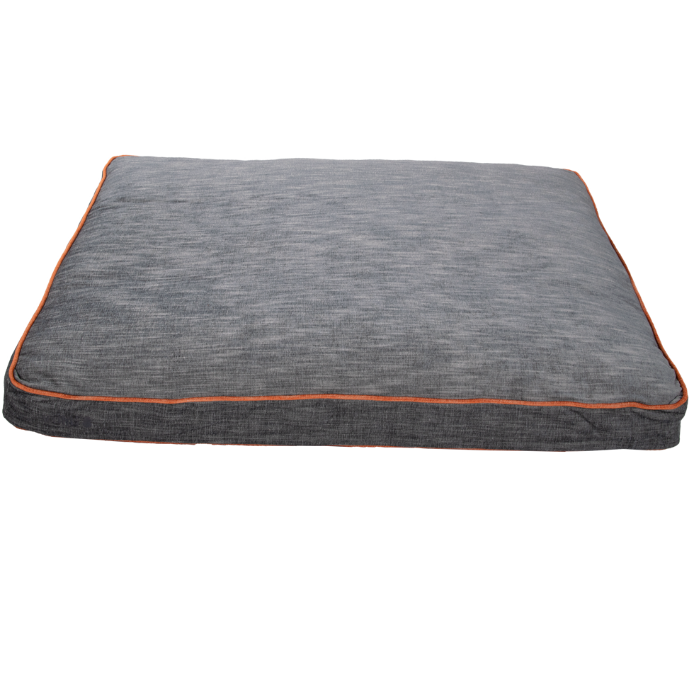 KONG Rectangle Beds Large, Grijs met oranje lijn