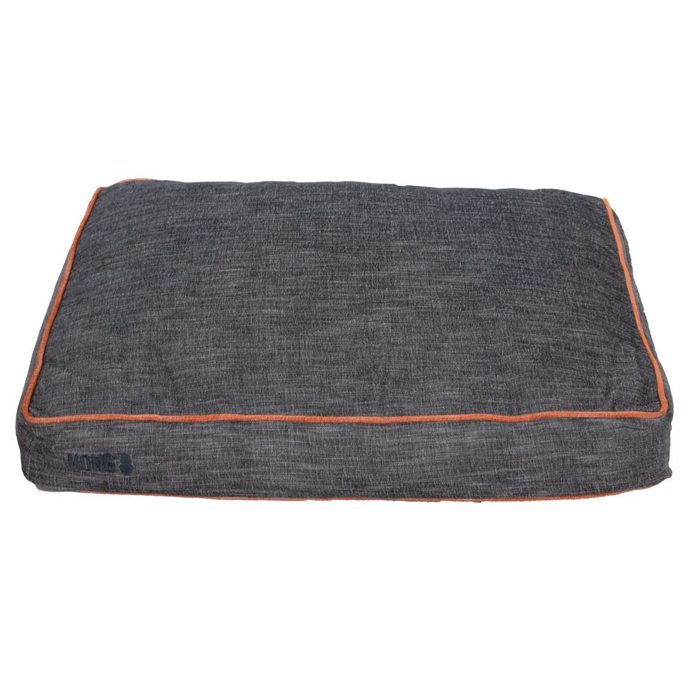 Kong Rectangle Beds Small, grijs met oranje lijn