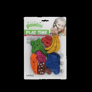 Small pet play toy-fruit/veggie mix 14pk
