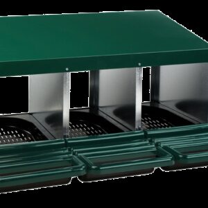 Pluimvee met 3 x legnest met plastic vloer